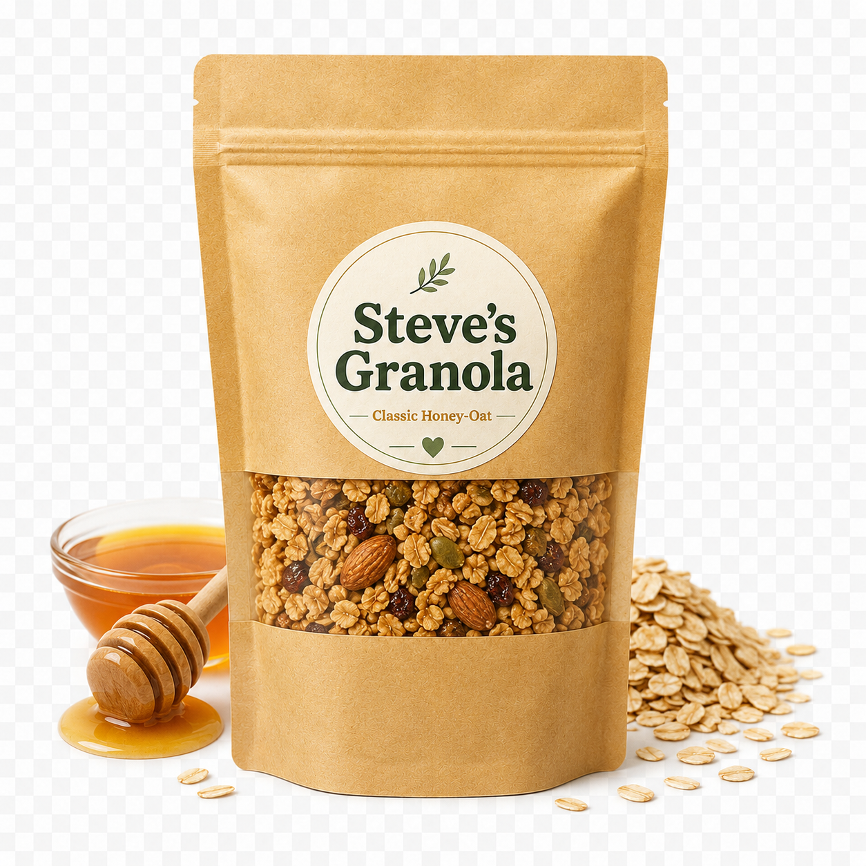 Honey oat granola